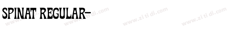 Spinat Regular字体转换 Spinat Regular字体转换